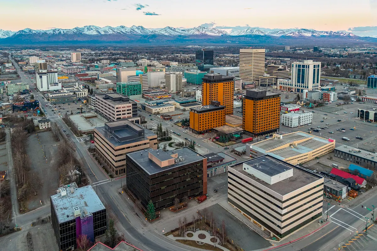 The Anchorage, Alaska skyline