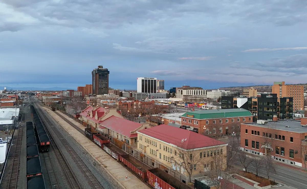 The Billings, Montana skyline