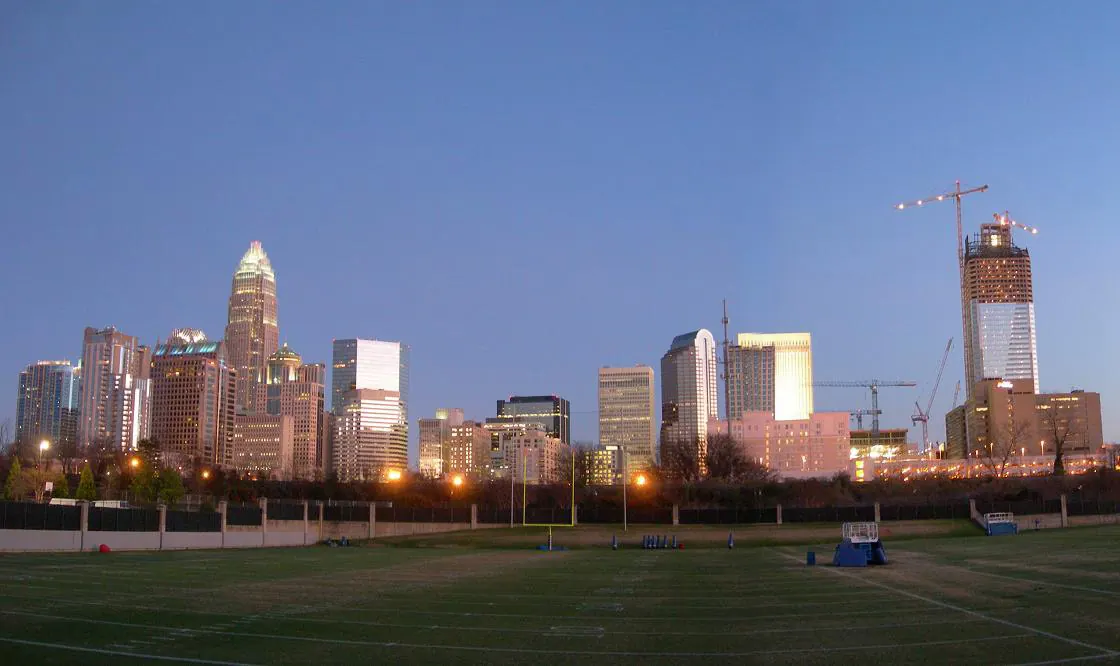 The Charlotte, North Carolina skyline