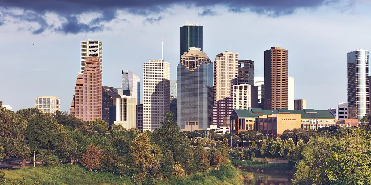 The downtown Houston, Texas skyline
