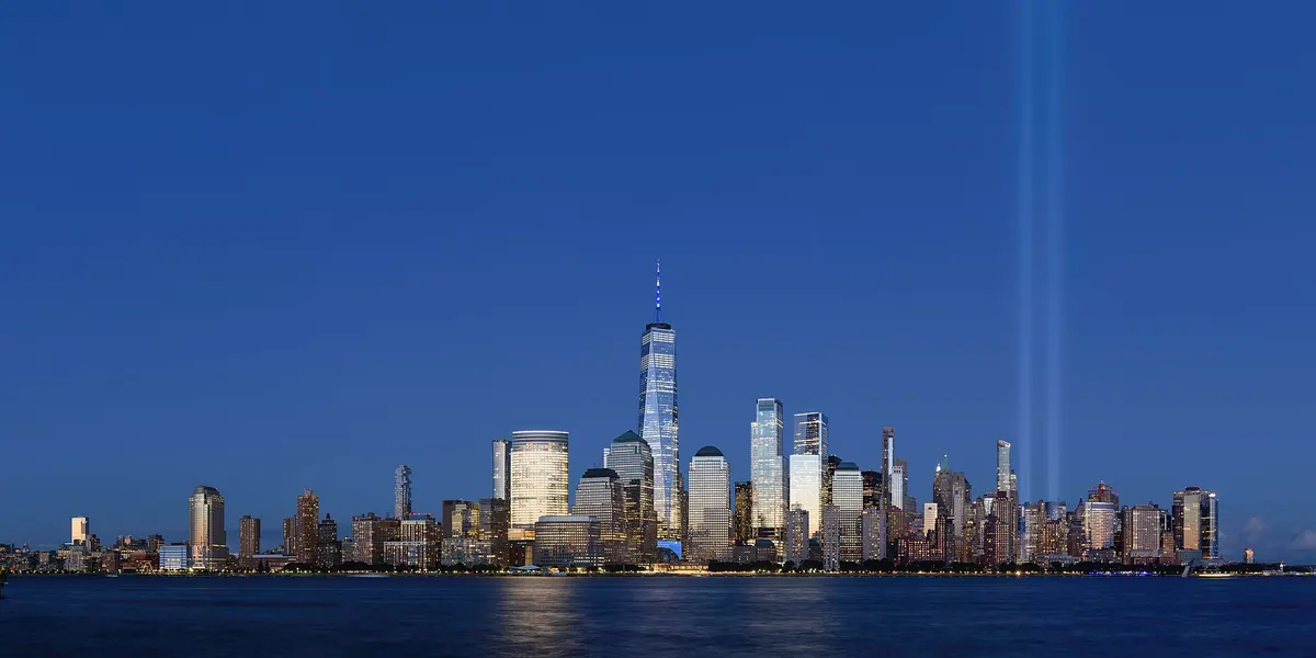 The Jersey City, New Jersey skyline