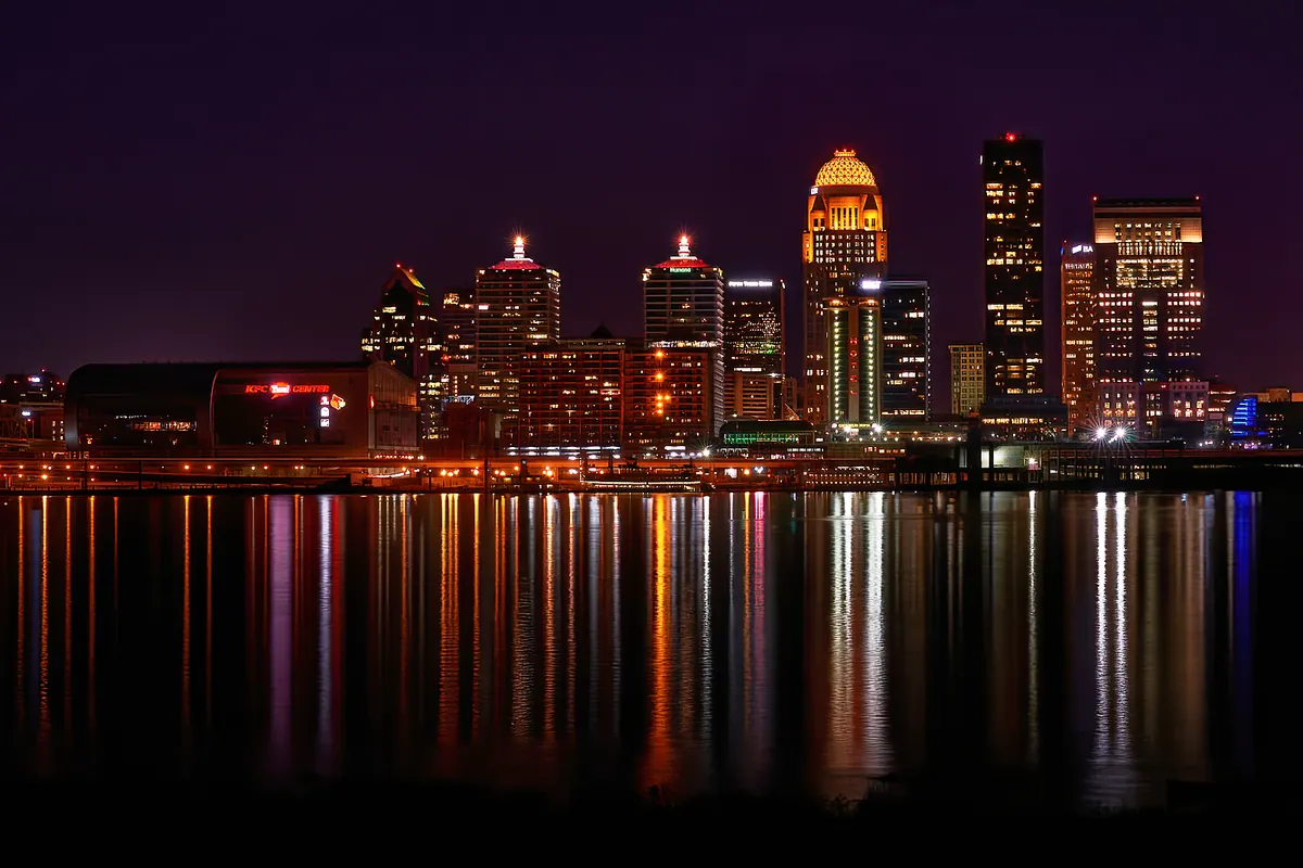 The Louisville, Kentucky skyline