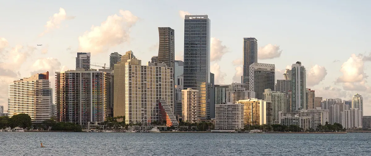 The Miami, Florida skyline