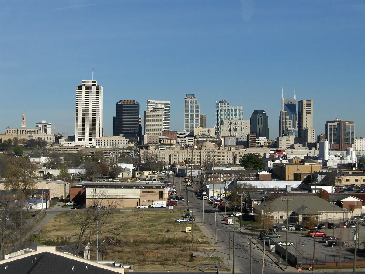 The Nashville, Tennessee skyline