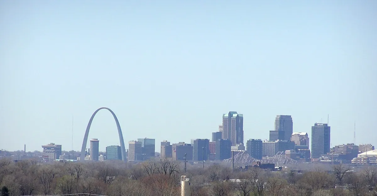 The St. Louis, Missouri skyline